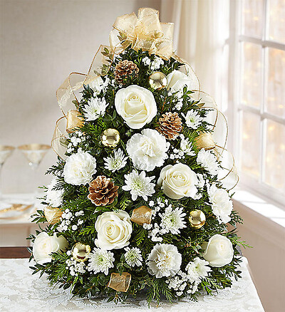 Glistening Gold&amp;trade; Holiday Flower Tree&amp;reg;