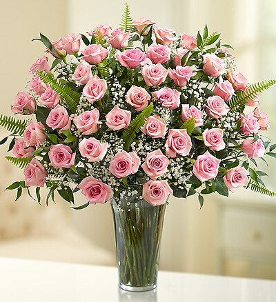 Ultimate Elegance&amp;trade; Premium Long Stem Pink Roses 36