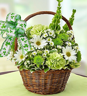 St. Patrick Day Flower Basket