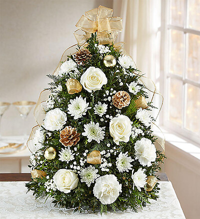 Glistening Gold&amp;trade; Holiday Flower Tree&amp;reg;